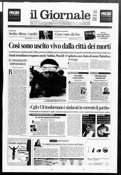 Il giornale : quotidiano del mattino